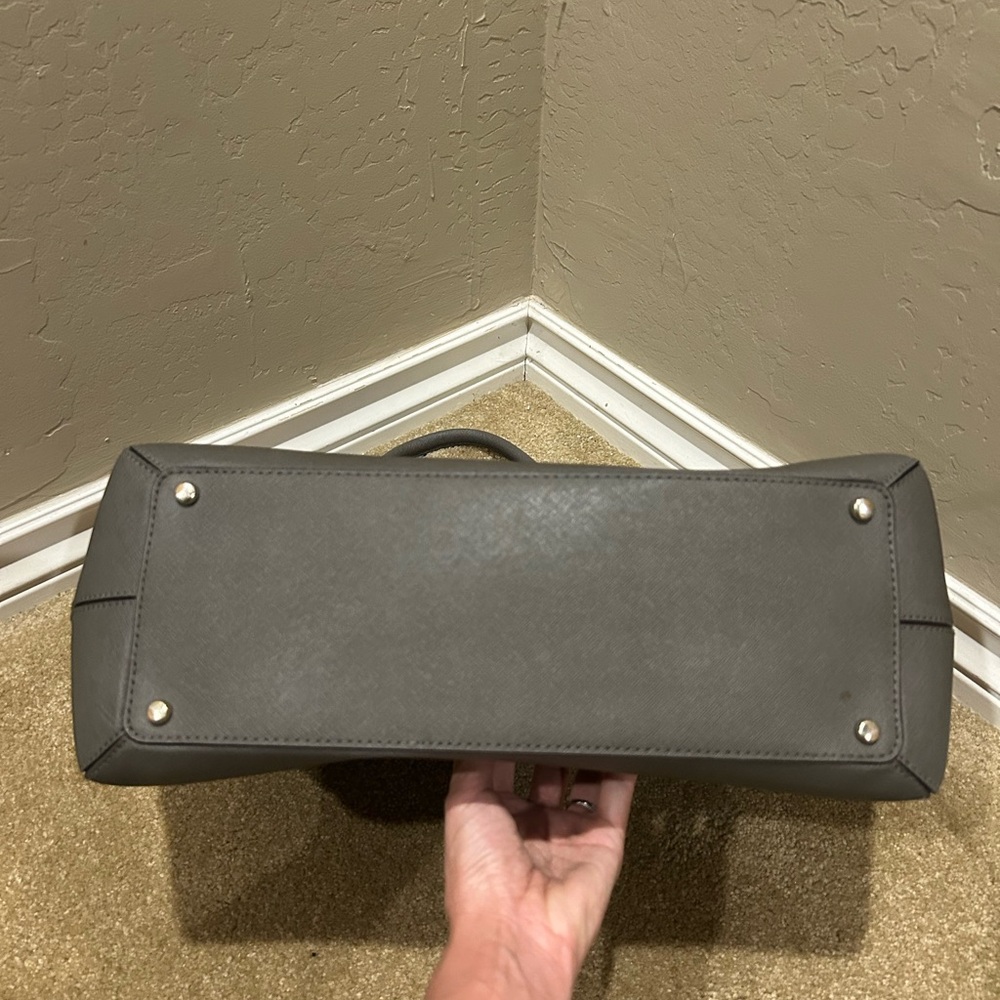 Kate Spade large grey leather tote - Picture 5 of 8